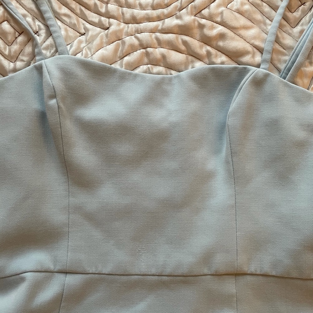 French Connection Blue Dress with Ruffle Hem